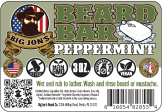 Peppermint Beard Bar (3 oz)