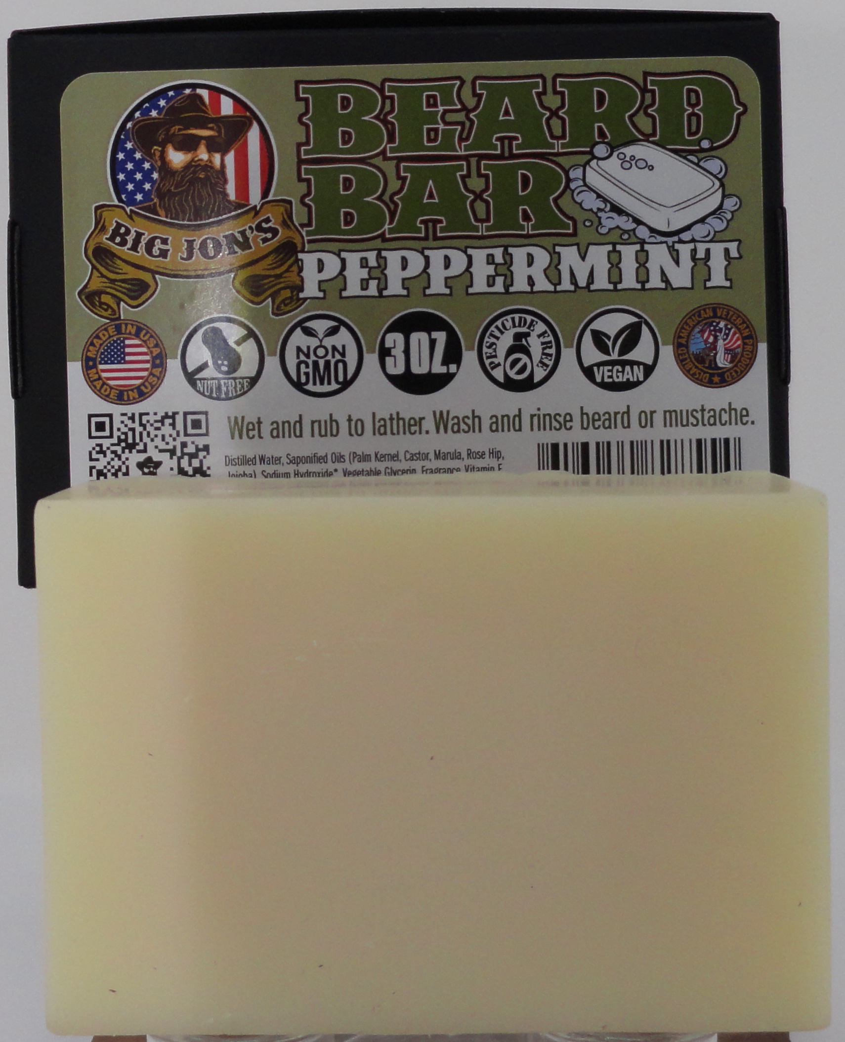 Peppermint Beard Bar (3 oz) - Image 2