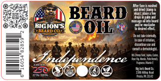 Independence Beard Oil (1 oz) | Steel, Smoke & Gunmetal